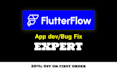 do flutter mobile app bug fix flutterflow android and ios app development