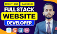 do custom website development as full stack web developer