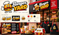 design a restaurant brand identity, logo, menu and packaging