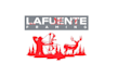 design framing hunting scene logo