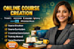 create online course content training manual elearning coursecurriculum creation