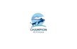 design premium identity champion logo