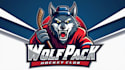 design high quality wolf hockey logo