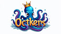 design awesome blue octopus kraken logo
