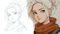 sketch characters into anime style