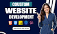 develop a modern responsive custom website