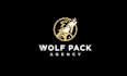 design amazing wolf pack agency logo