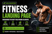 design a fitness landing page personal trainer website
