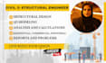 do civil and structural engineering design, calculations