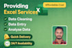 clean, analyse, format and data entry in excel