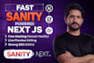 develop sanity powered nextjs web app for your business