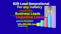do b2b lead scraper 10k,20,50k data