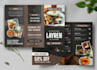 design professional restaurant menu and digital screen menu board