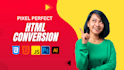 convert psd, ai, pdf or xd to responsive html css