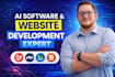do ai web application, software development, full stack website development