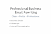 write professional emails email editing and professional email