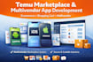 build  temu marketplace, ecommerce app, shopping cart app, multivendor app