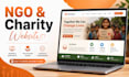 build a professional ngo website and charity foundation website with donations