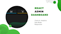 build react admin dashboard with charts analytics and dark mode