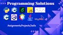 do programming and coding assignments,projects in c, cpp, python, java,c sharp