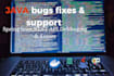 fix bugs in your java spring boot application and rest api