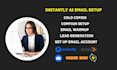 instantly ai email setup warmup and cold outreach
