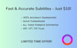 provide accurate professional captions and subtitles