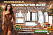 deliver expert garment pattern making and sewing patterns PDF, dxf