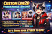 design and rig custom live2d vtuber models pngtuber for your streaming needs