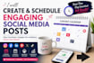 create and schedule engaging social media post content that grow your audience
