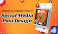 design food social media posts with unlimited revision