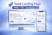 build a modern saas landing page html css javascript