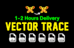 do vector tracing, redraw, logo to vector, image to vector in 2 hours