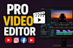 do professional video editing