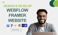 develop design webflow framer website, figma to webflow framer developer