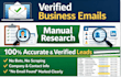 find verified business email addresses manually