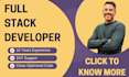 do custom full stack website development as full stack web developer