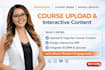 upload courses quizzes and design interactive content for moodle lms
