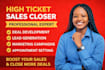 be commission based sales closer sales representative generate b2b sales closer
