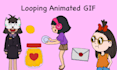 create a simple animated GIF for icon and character
