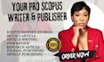 write publish article writing on scopus q1 q2 q3 q4 ssci sci indexed journal