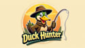 design outstanding duck hunter mascot logo