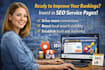 write SEO service and location page content that improves local rank