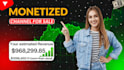 provide a full monetized youtube channel with adsense approved