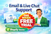 do email, live chat customer support VA for ecommerce stores