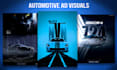 design automotive ad visuals, posters
