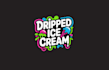 design dripped ice cream logo