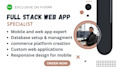 develop a full stack website and mobile application for a custom business idea