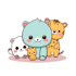 design kawaii animal illustrations for stickers and brands