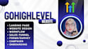 design gohighlevel website, landing pages, funnels and workflows